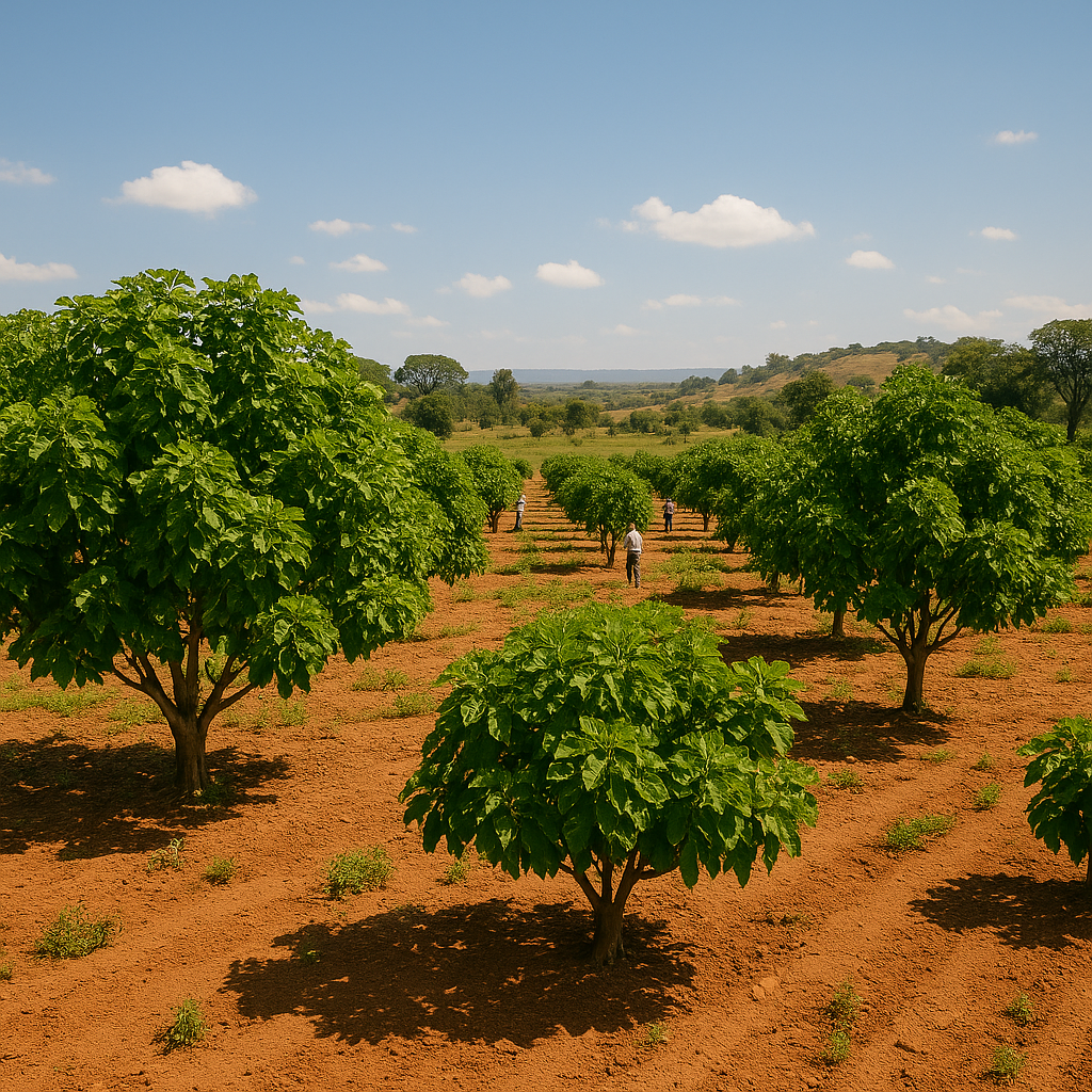 Piantagione di olio di Jatropha in Ghana