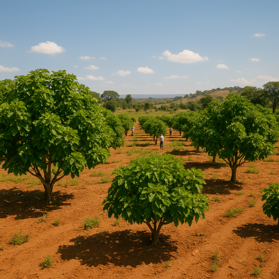 Piantagione di olio di Jatropha in Ghana