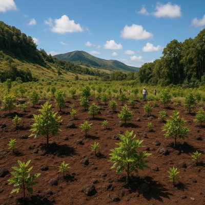 Afforestation on the Big Island of Hawaii: Restoring native hardwood forests and enhancing multiple ecosystem services